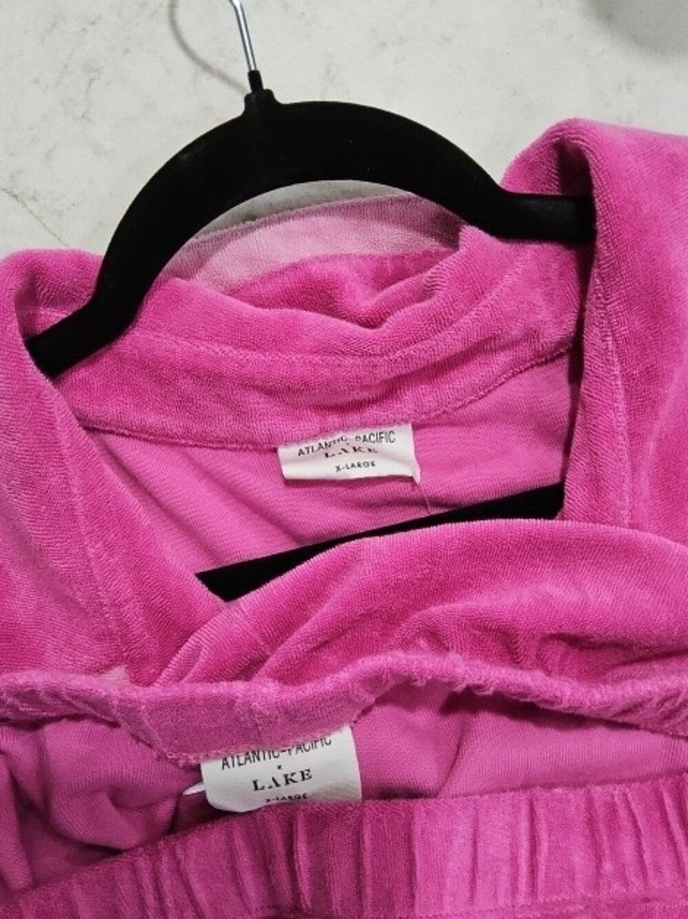 Women's Pink Two-Piece Pajama Set - Button-Up Top & Shorts|| Size XL - Picture 2 of 2